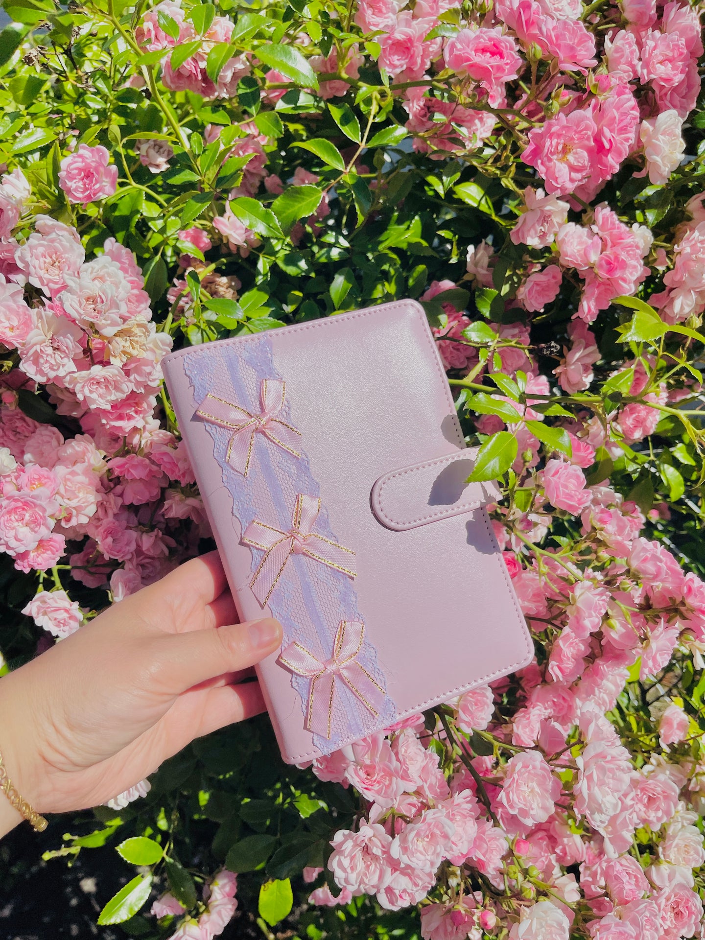 Rosey Journal A6, 6 Ring Binder